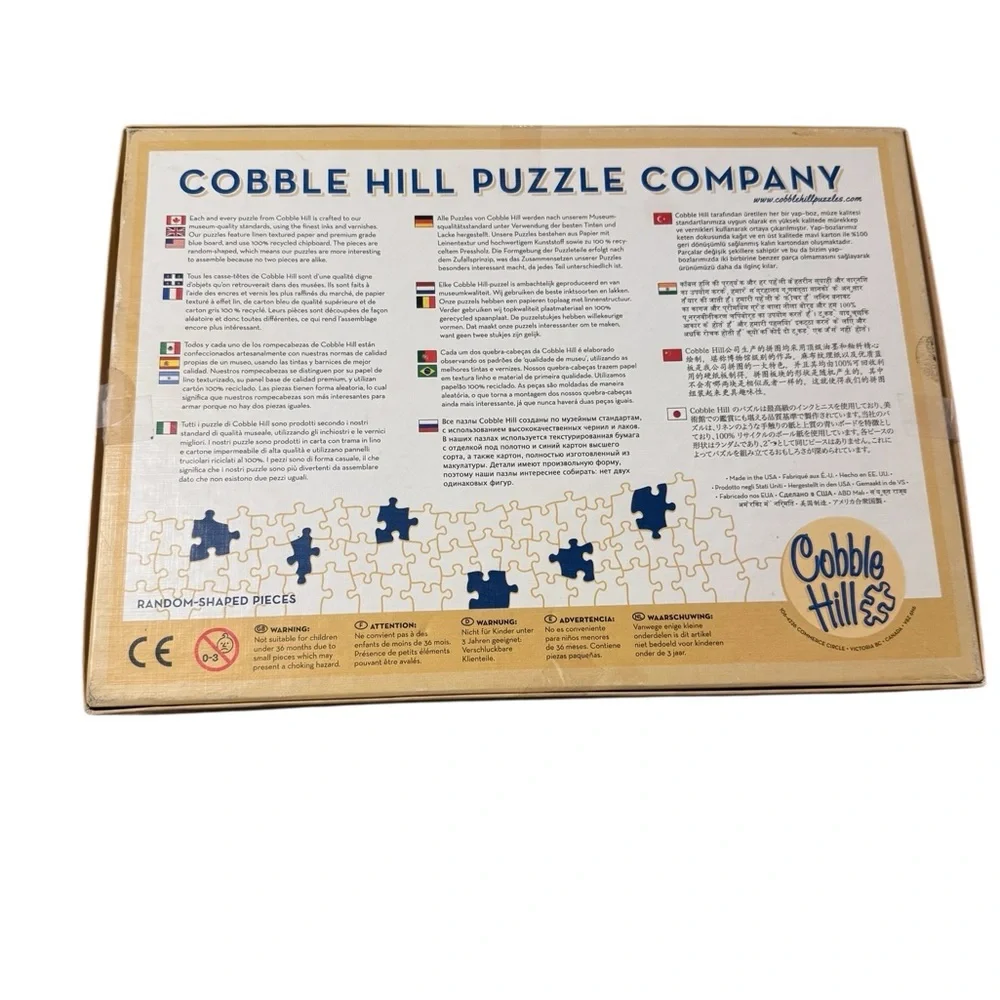 Cobble Hill 1000 Piece Puzzle with Random-Shaped Pieces Aquarium Under the Sea